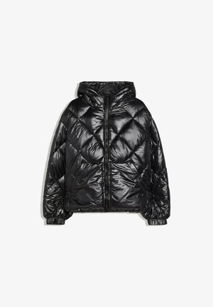 Bershka, DIAMOND - JACKET - Vinterjakker - black