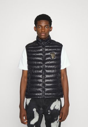 HOODED VEST - Weste - black