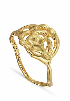 Ring - gold plated silver coloured