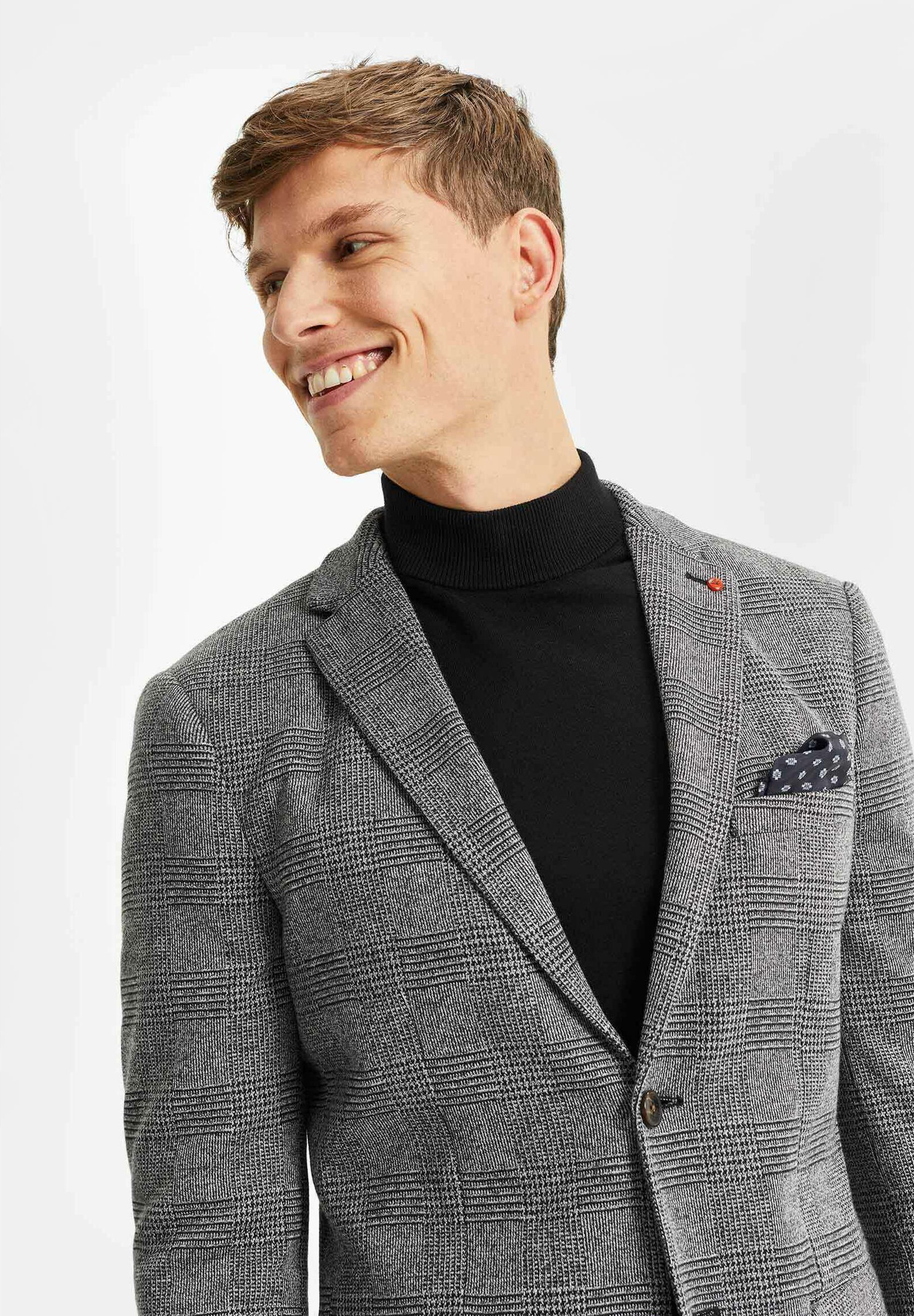 grey tailored jacket