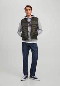 Jack & Jones HERO BODYWARMER COLLAR - Chaleco - rosin