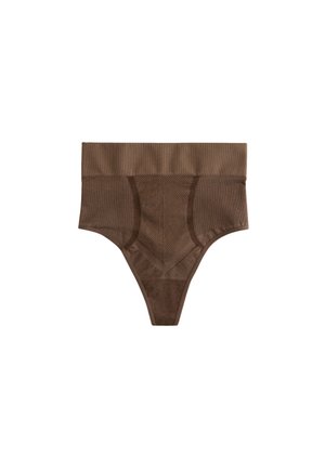 Next, SEAMLESS FIRM TUMMY CONTROL HIGH WAISTED - Tanga - chocolate nude