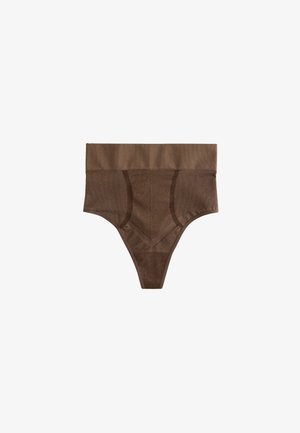 Next, SEAMLESS FIRM TUMMY CONTROL HIGH WAISTED - Tanga - chocolate nude