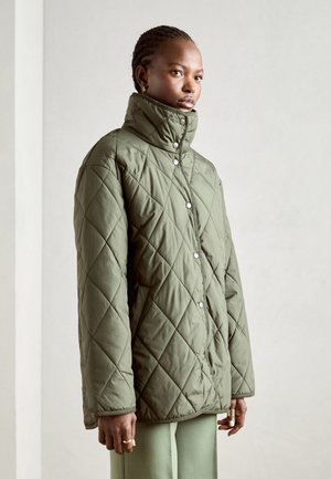 Lindex JACKET LUCILLE - Lühike jakk - dark khaki green