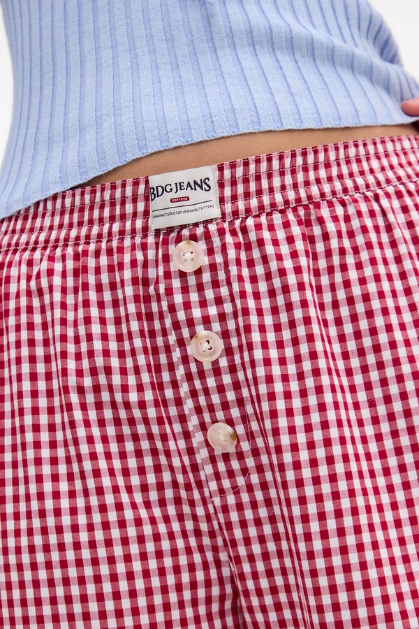 CHECK STRAIGHT LEG - Trousers2