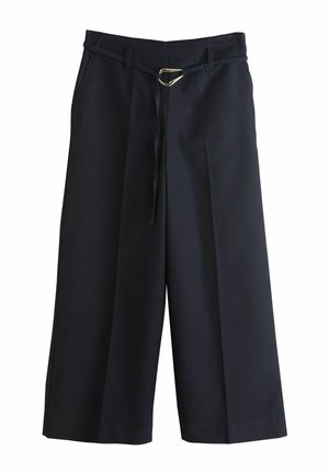 PETITE FIT -  BELTED WIDE LEG - Wide Leg - navy