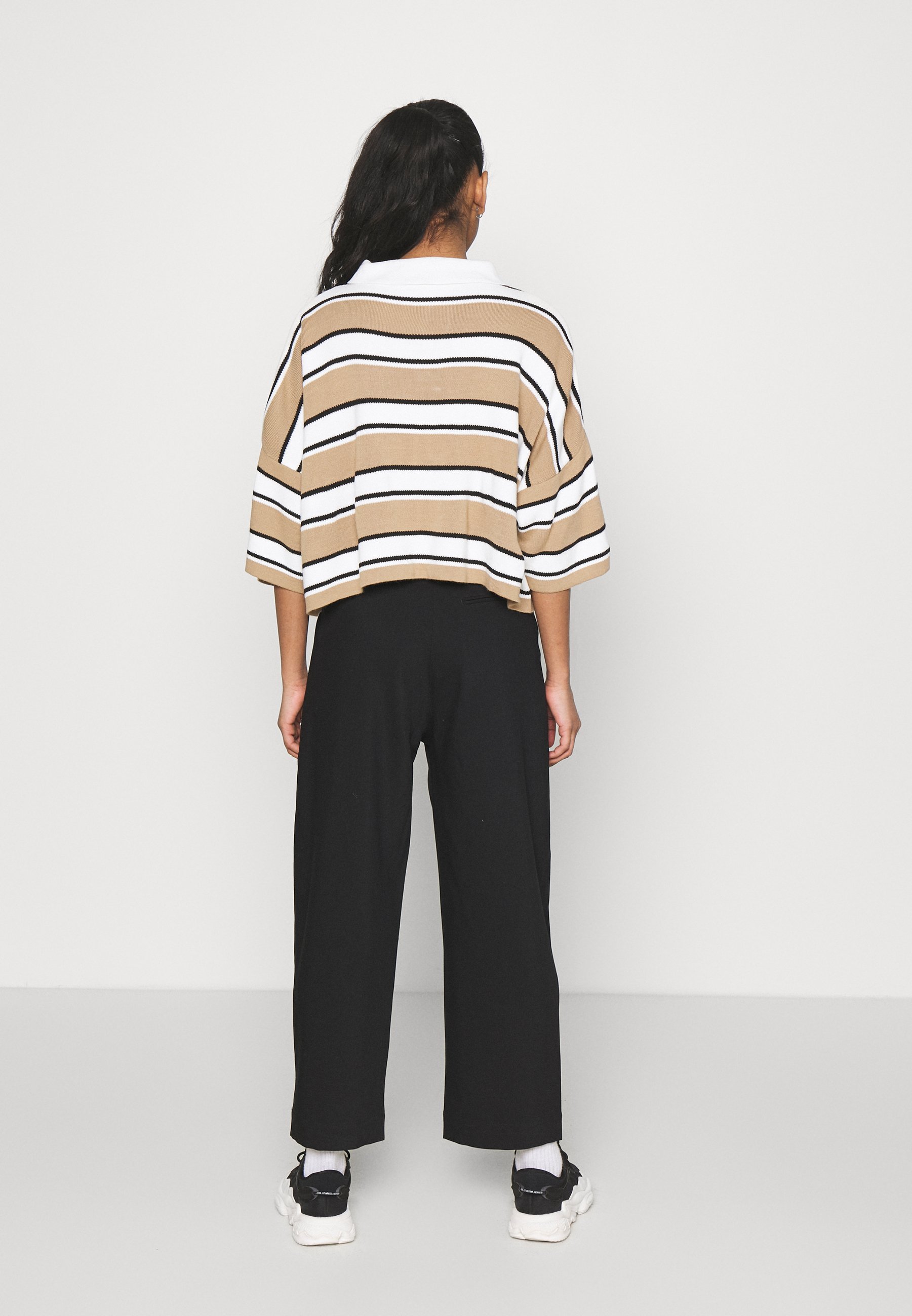 Weekday JINA TROUSER - Trousers - black 