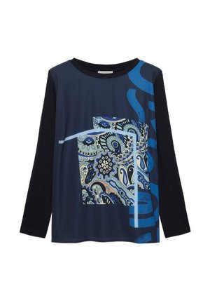 CON STAMPA PITTORICA - Camiseta de manga larga - blu