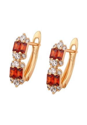 Orecchini - rose gold red