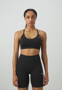 Puma MOVE SHAPELUXE SEAMLESS - Lengvai krūtinę prilaikanti sportinė liemenėlė - black