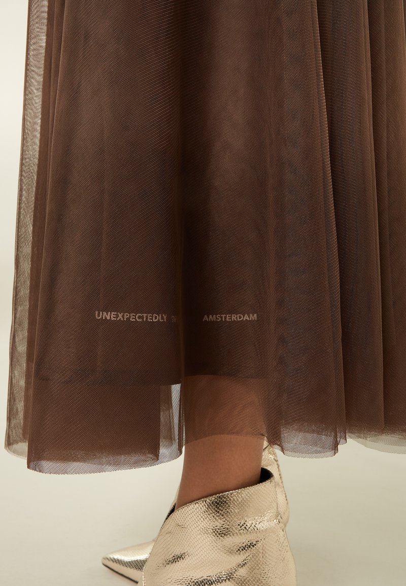 Falda acampanada - melee/marrón - Zalando.es