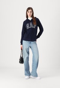 GAP HERITAGE - Felpa con zip - navy uniform
