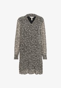 Sélectionné, black leaf print