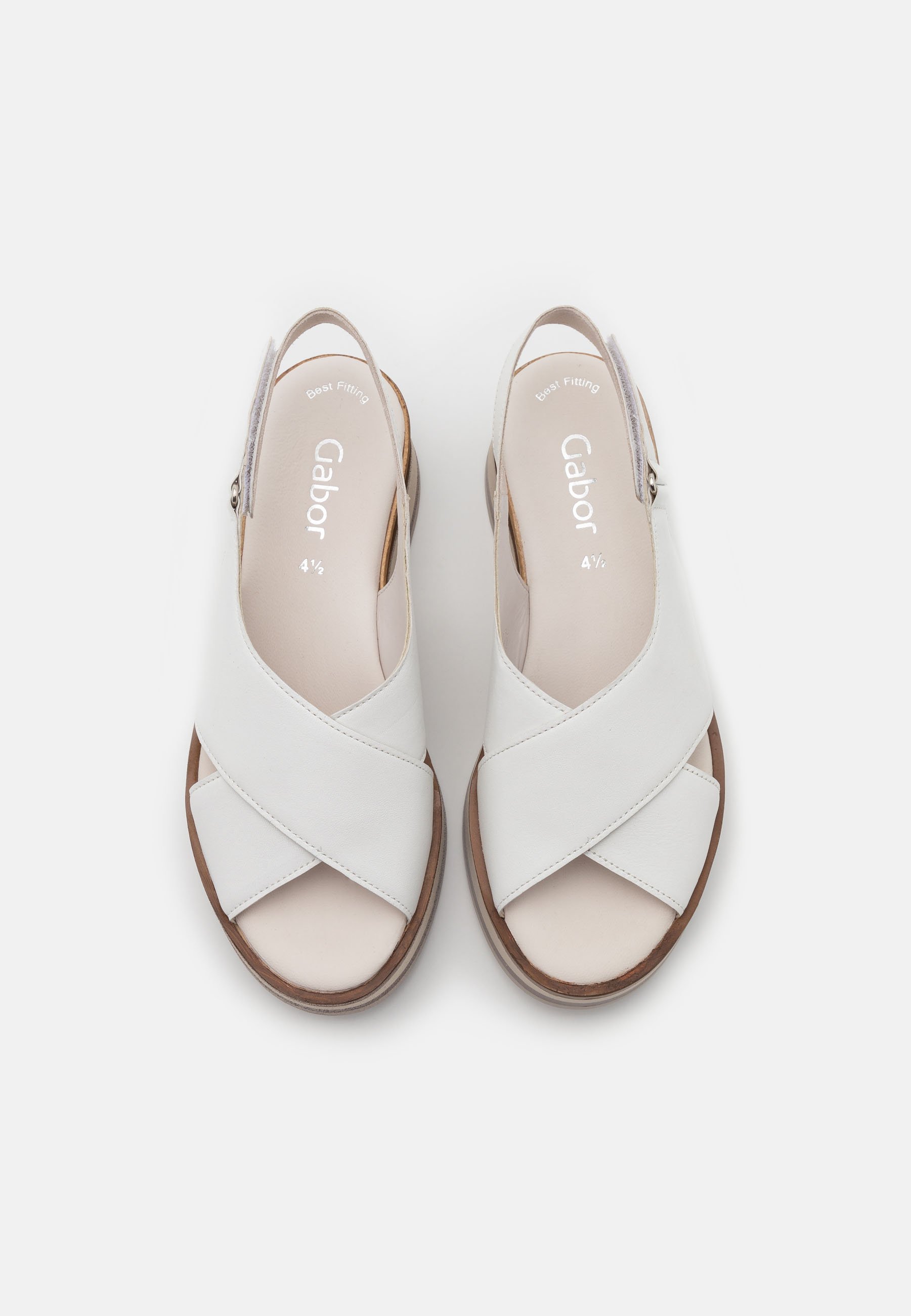 gabor white sandals