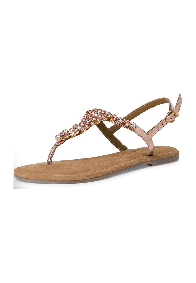 tamaris Teensandalen roségoudkleurig tamaris Teensandalen roségoudkleurig