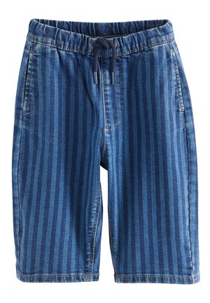 REGULAR FIT - PULL ON WIDE - Blugi loose fit - dark blue stripe