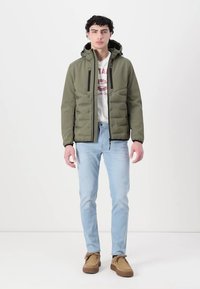 TOM TAILOR DENIM HYBRID JACKET - Könnyű dzseki - jungle soil green