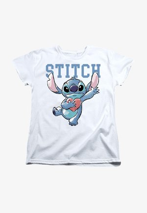 LILO AND STITCH CLUTCHING HEARTS - Print T-shirt - white