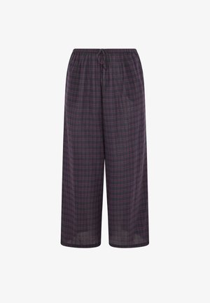 Yours Clothing, PLUS SIZE WIDE LEG TROUSERS - Broek - burgundy