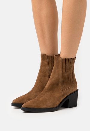 Bianca Di Bottines de cowboy / motard - tan