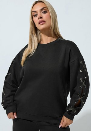 Yours Clothing, PLUS SIZE SWEATSHIRTS & HOODIES - Sudadera - black