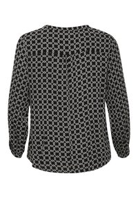 Kaffe Curve KCOLIVE AMI - Top dugih rukava - black white geometric print