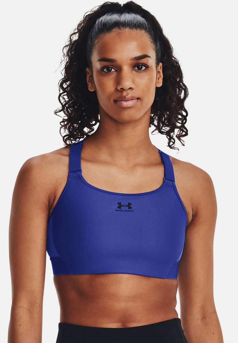 Under Armour HEATGEAR HIGH High support sports bra royal black/blue