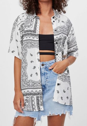 Button-down blouse - white