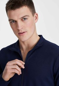 mey Sweater met rits - yacht blue