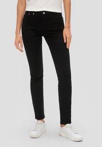 s.Oliver MID RISE - Jean slim - schwarz