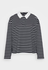 VMALMA STRIPED - Polo majica - black/white