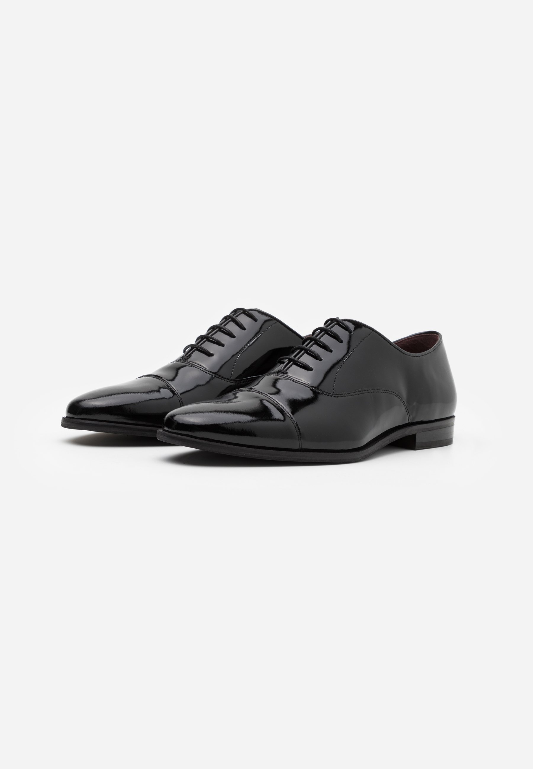 Walk London ALFIE OXFORD TOE CAP Pensko med snøring OXFORD TOECAP BLACK