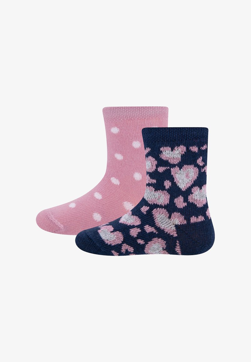 Ewers 2ER PACK LEO PUNKTE - Socken - navy hell wildrose