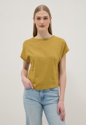 OVS, SHORT SLEEVE T SHIRT REGULAR FIT - T-shirt basic - yellow