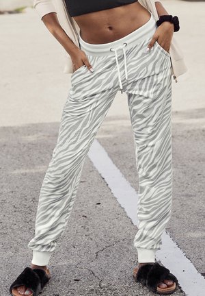 LASCANA, Pantaloni sportivi - grau zebra gestreift