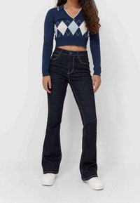 Stradivarius Strickpullover - dark blue