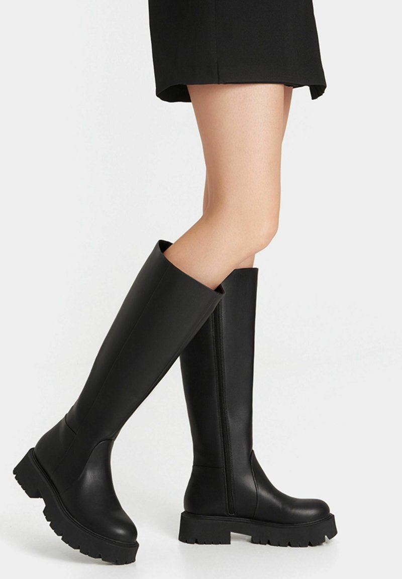 Bershka - TRACK - Stiefel - black, Vergrößern