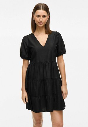 VILA KURZÄRMELIGES - Freizeitkleid - black beauty