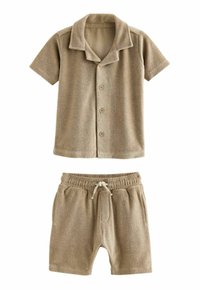 Next - SHORT SLEEVE AND SET  - REGULAR FIT - Šortai - neutral tan Miniatiūros vaizdas 1