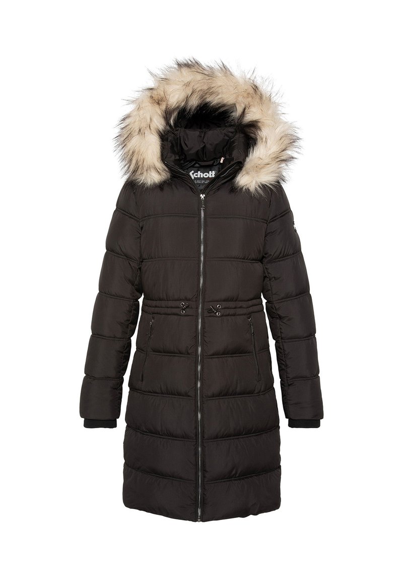 Schott Wintermantel zwart