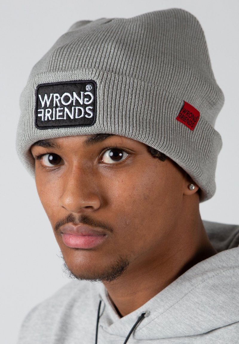 Wrong Friends CLASSIC LOGO - Beanie - grijs