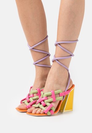 MONIRA - Sandály na vysokém podpatku - multi-coloured brights