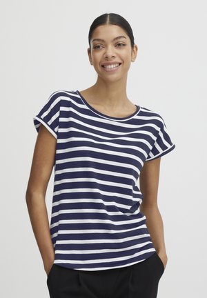 BYPAMILA ONECK - T-shirt con stampa - copenhagen night mix