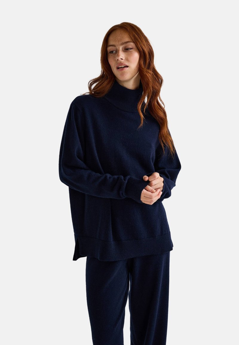 Monoprix COL MONTANT - Pullover - marine