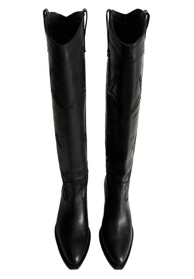 Damen Klassische Stiefel | Mango Cowboy-/Bikerboot black/schwarz - PX07125 Damen Klassische Stiefel | Mango Cowboy-/Bikerboot black/schwarz - PX07125