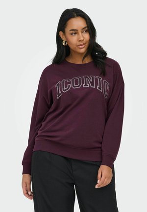 ONLY Carmakoma CARRIRI - Sweatshirt - winetasting