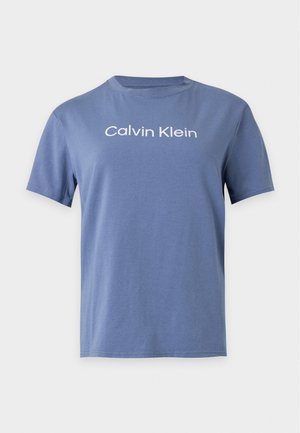 Calvin Klein, REGULAR TEE SPORT - Тениска с щампа - stone hard blue