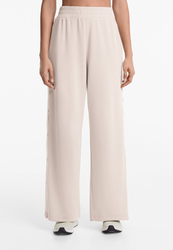 SOFT TOUCH STRAIGHT LEG WITH PIPING - Jogginghose - stone