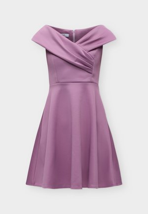 WAL G., AMBER OFF SHOULDER SKATER - Robe de soirée - mulberry