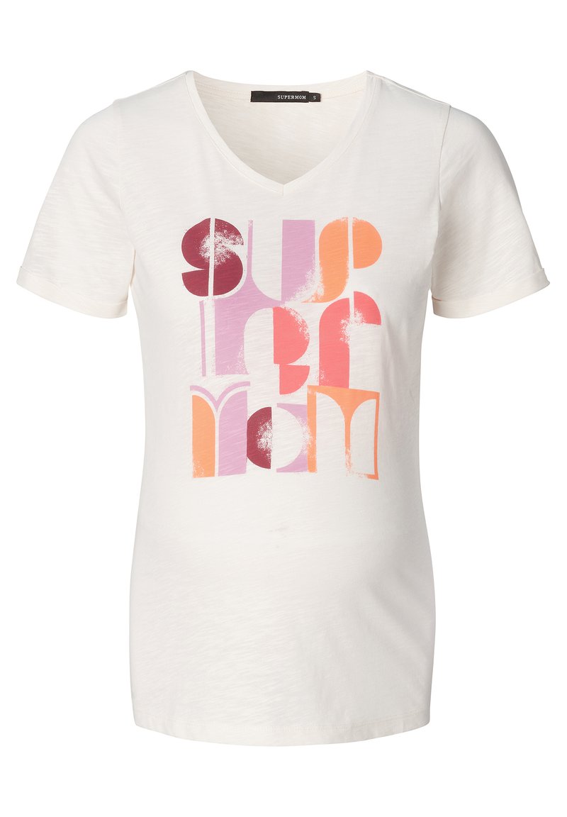 Supermom T-shirt print crème